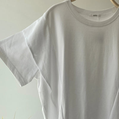 【ハモミシノオトナフク】Side frill T-shirt