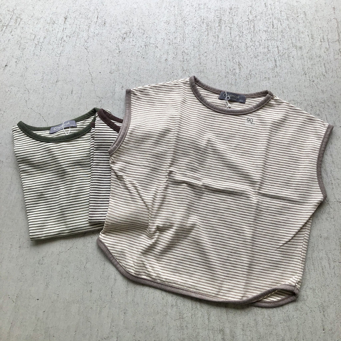 【hamomisi】BORDER NO SLEEVE(120.140.150)