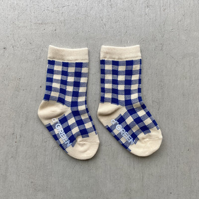 【hamomisi】vivid check socks dig