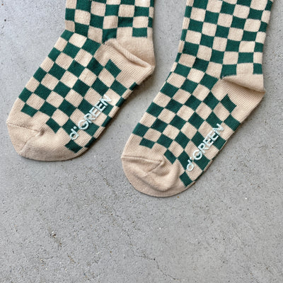 【hamomisi】checkerboard socks dig