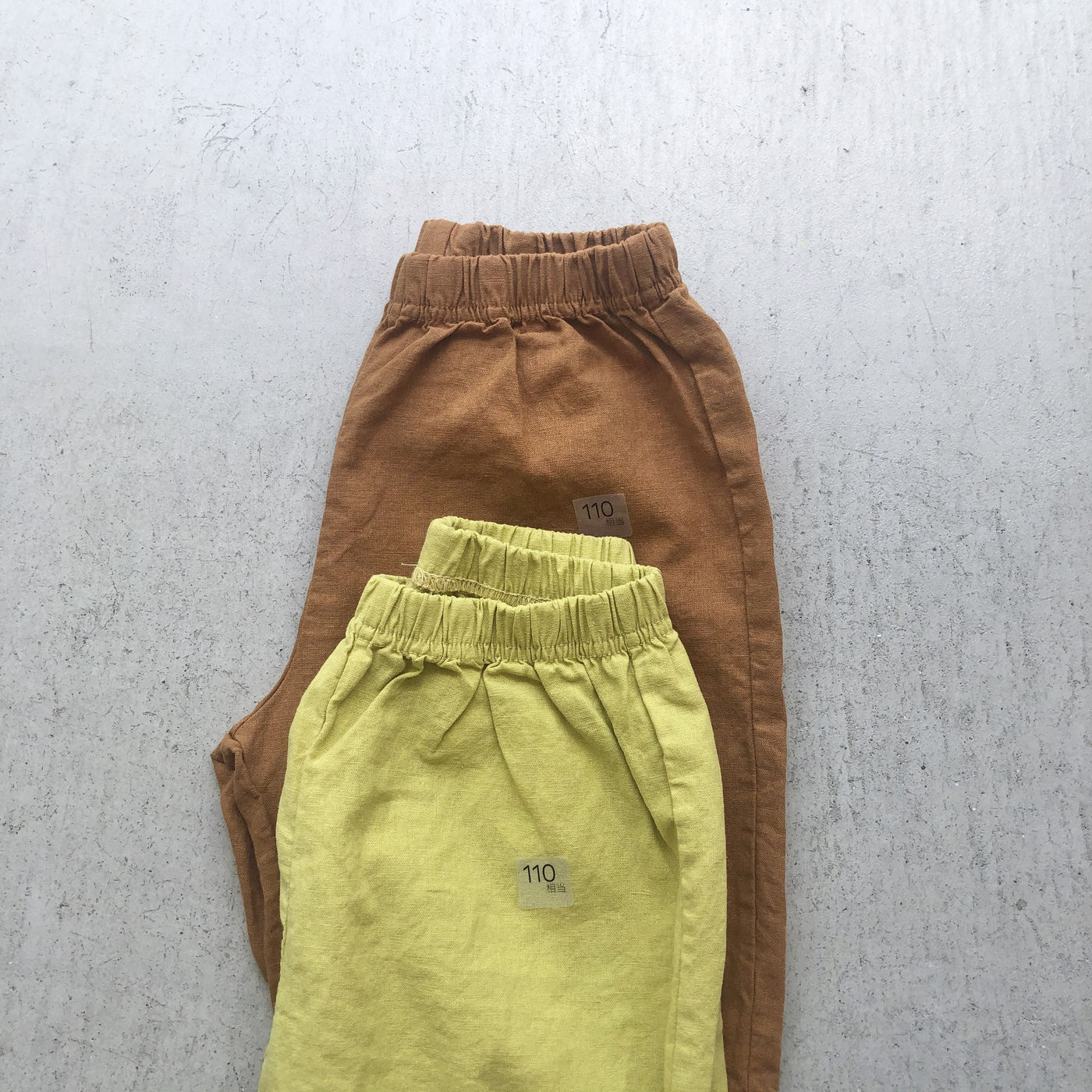 【hamomisi】Linen short pants(110~150)