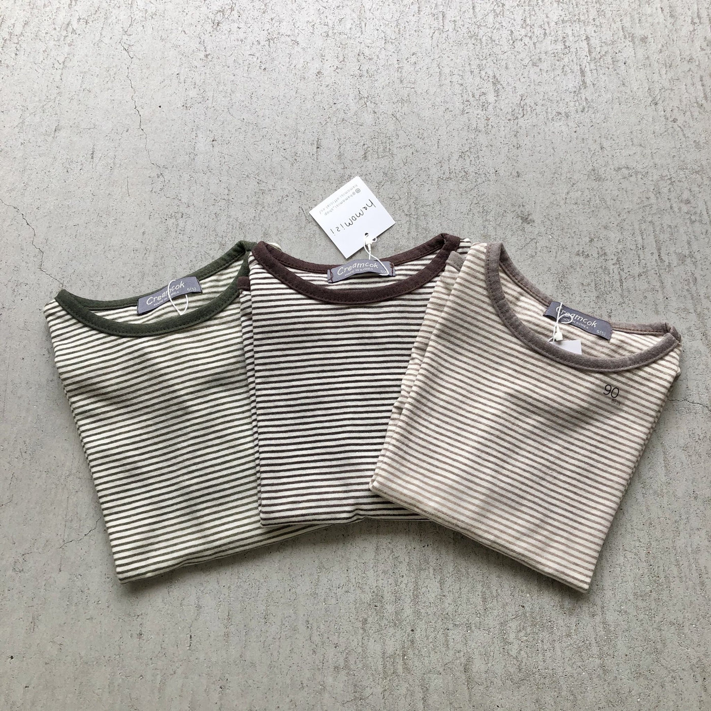 【hamomisi】BORDER NO SLEEVE(120.140.150)