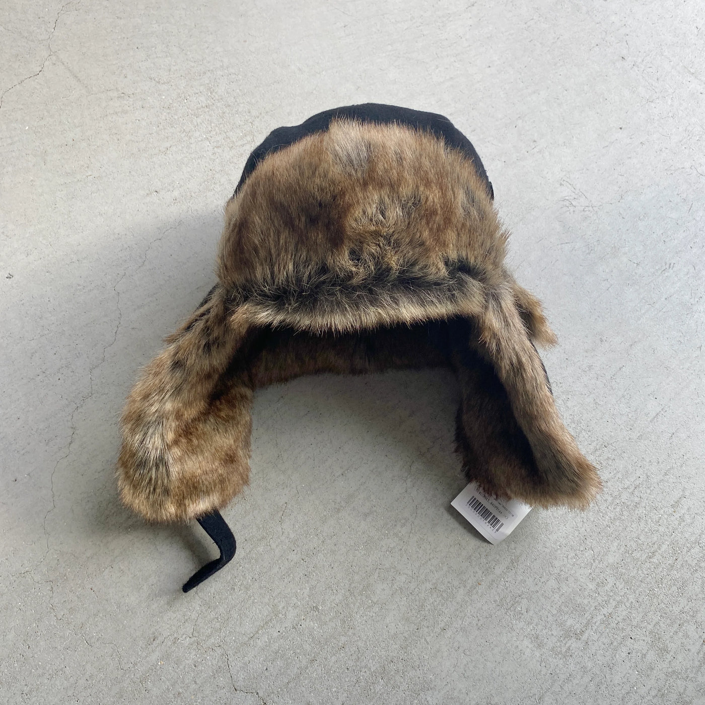 【hamomisi】Melton fur flight cap