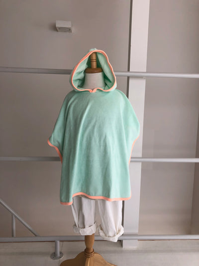 【hamomisi】hooded towel poncho(90~110)