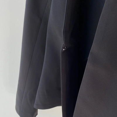 【ハモミシノオトナフク】No-collar flare line jacket