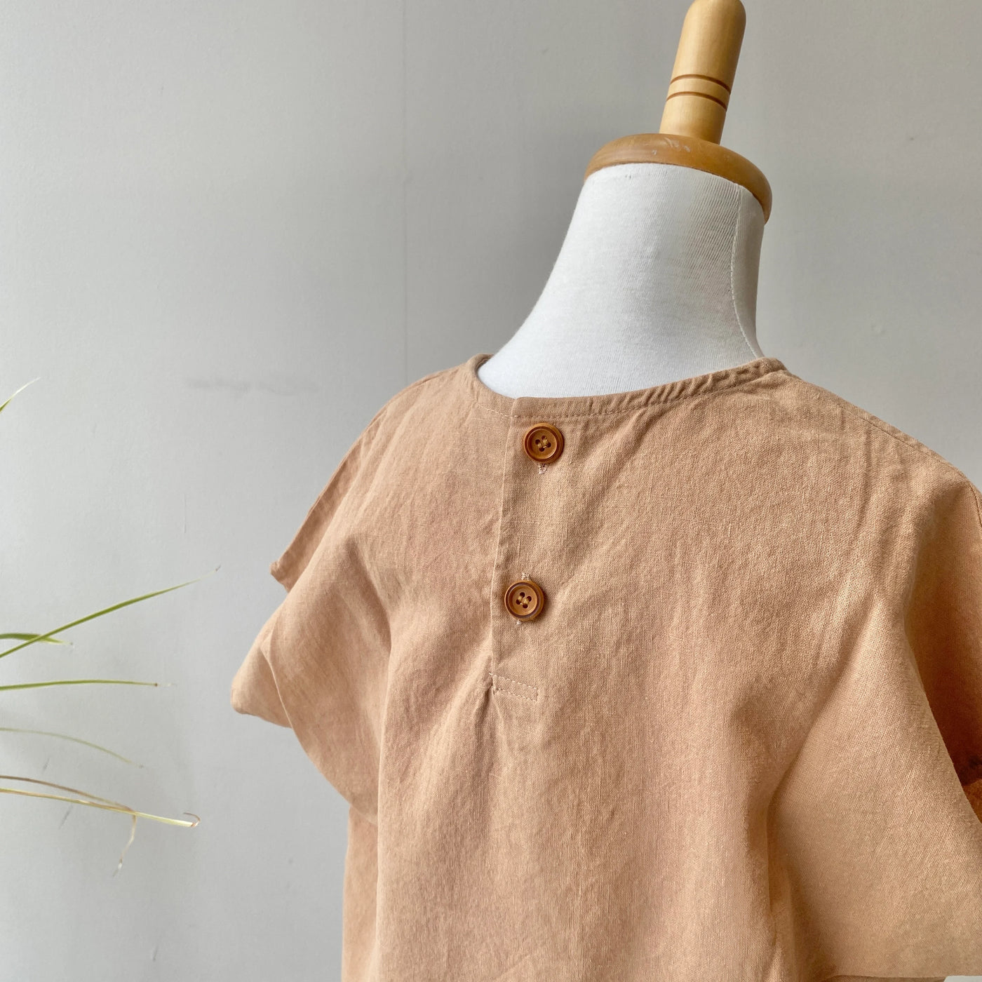 【hamomisi】Linen T-shirt(90~150)