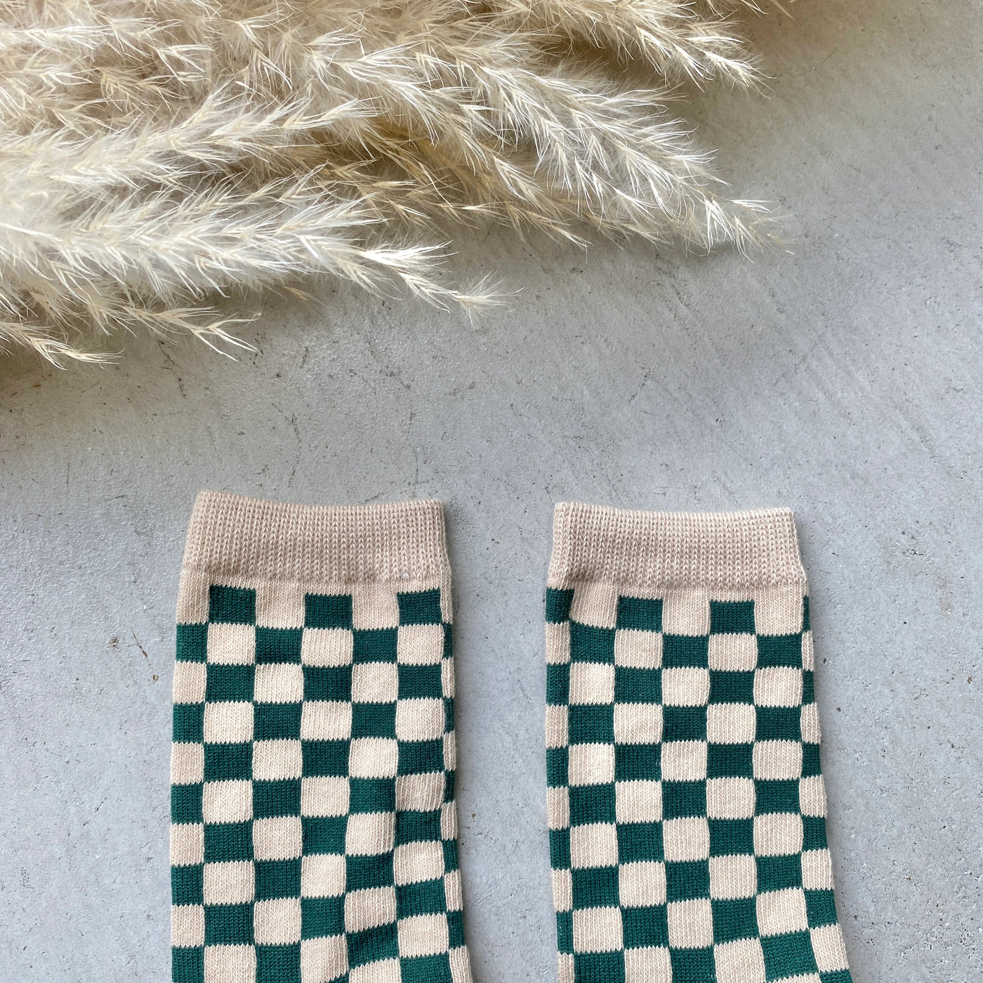 【hamomisi】checkerboard socks dig