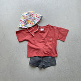 【hamomisi】Chest pocket t-shirt(80~120)