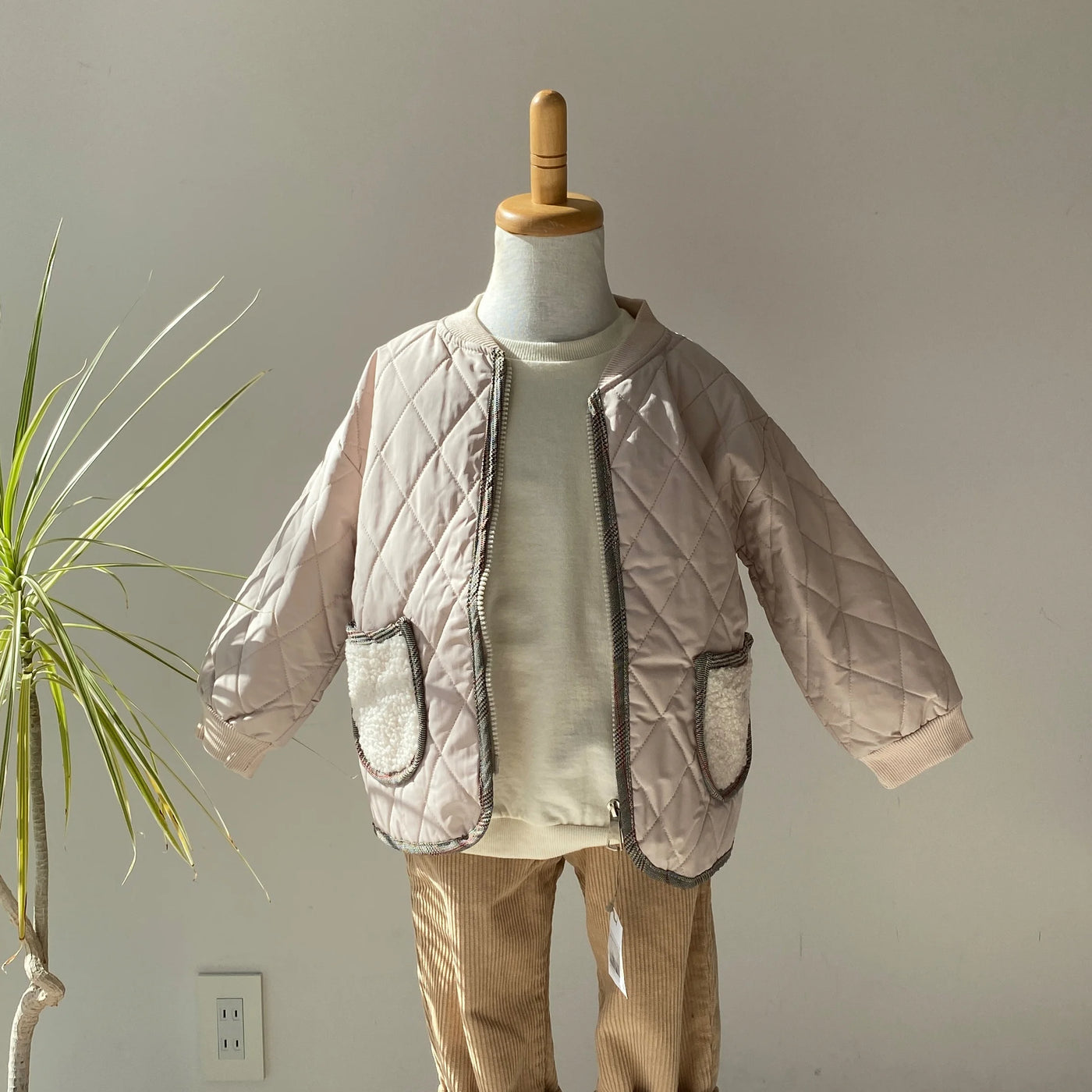 【hamomisi】Quilted jacket(80.90.110)