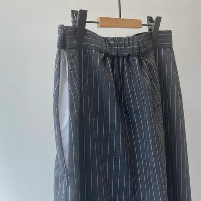【ハモミシノオトナフク】Striped straight skirt