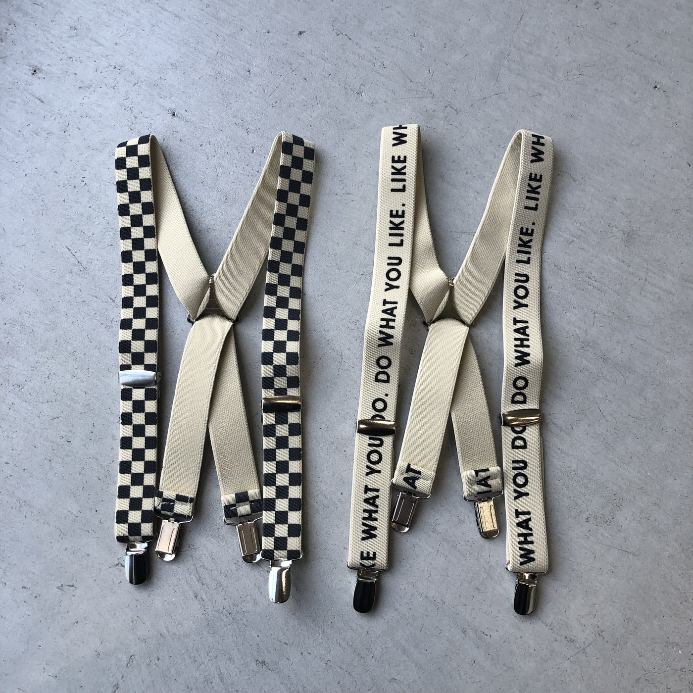 【hamomisi】checkerboard suspender