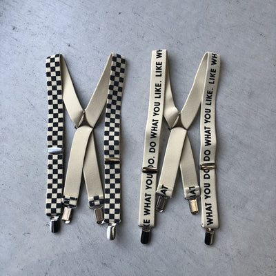 【hamomisi】checkerboard suspender