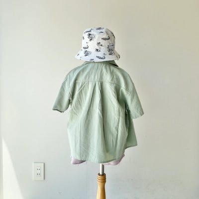 【hamomisi】Open color shirt(90~150)