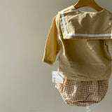 【hamomisi】Checkered pants set(73~90)