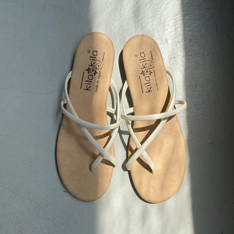 【ハモミシノオトナフク】flat sandal