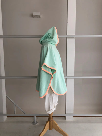 【hamomisi】hooded towel poncho(90~110)