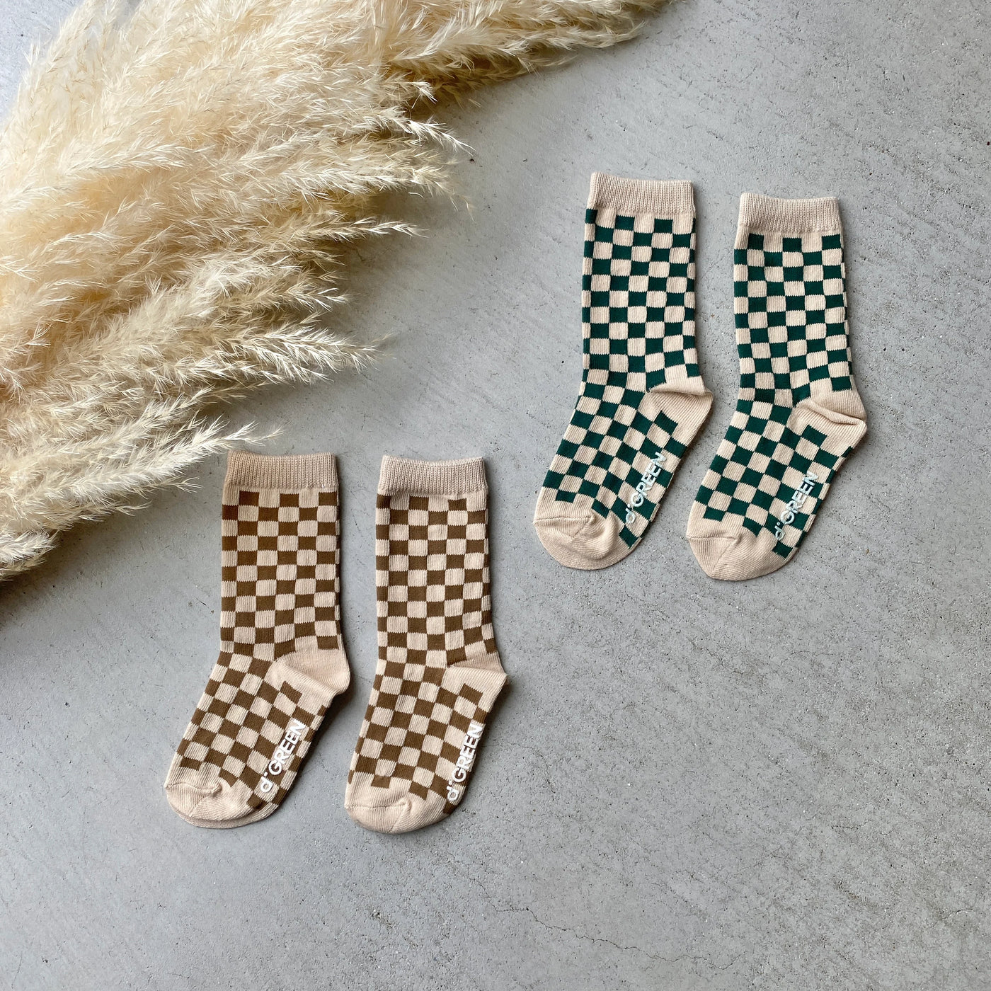 【hamomisi】checkerboard socks dig