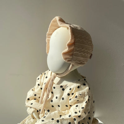 【hamomisi】Knit baby hat(44cm)