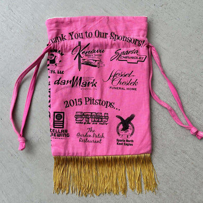 【hamomisi】Remake fringe drawstring bag