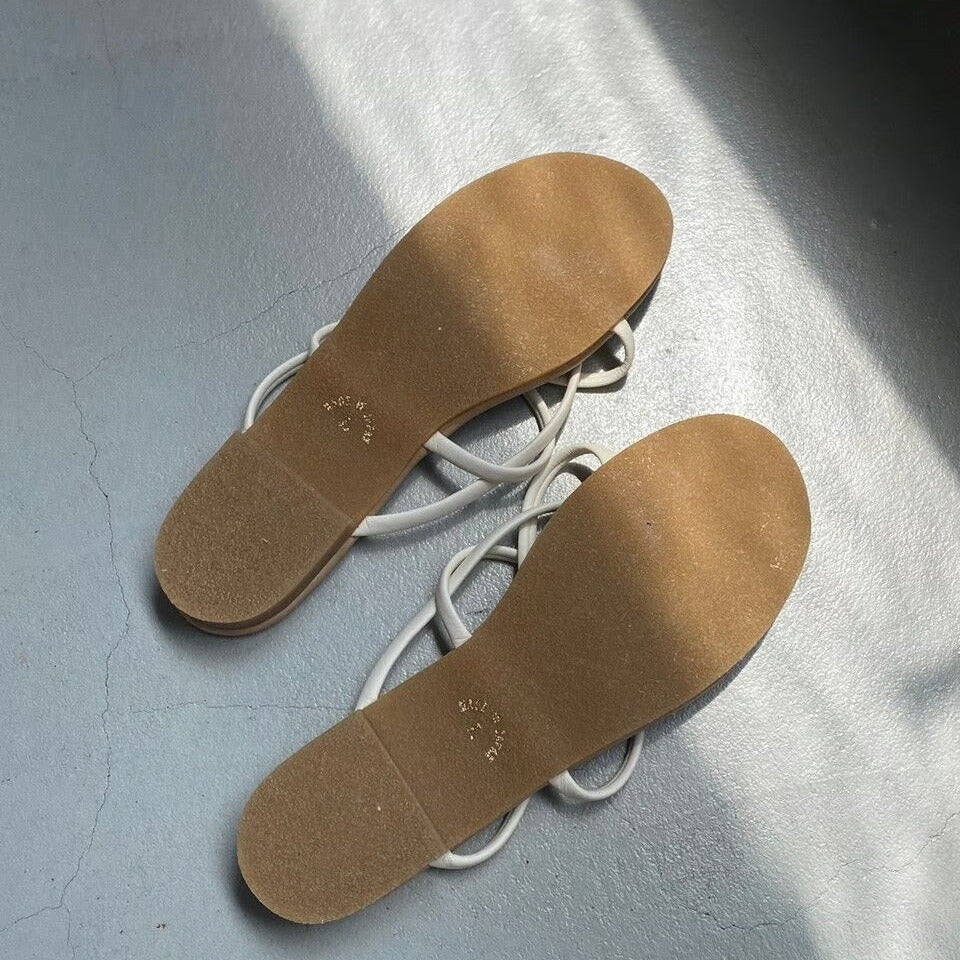 【ハモミシノオトナフク】flat sandal