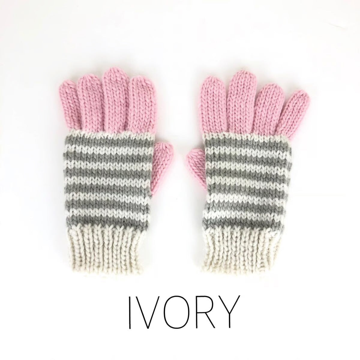 【hamomisi】Pop Border Gloves