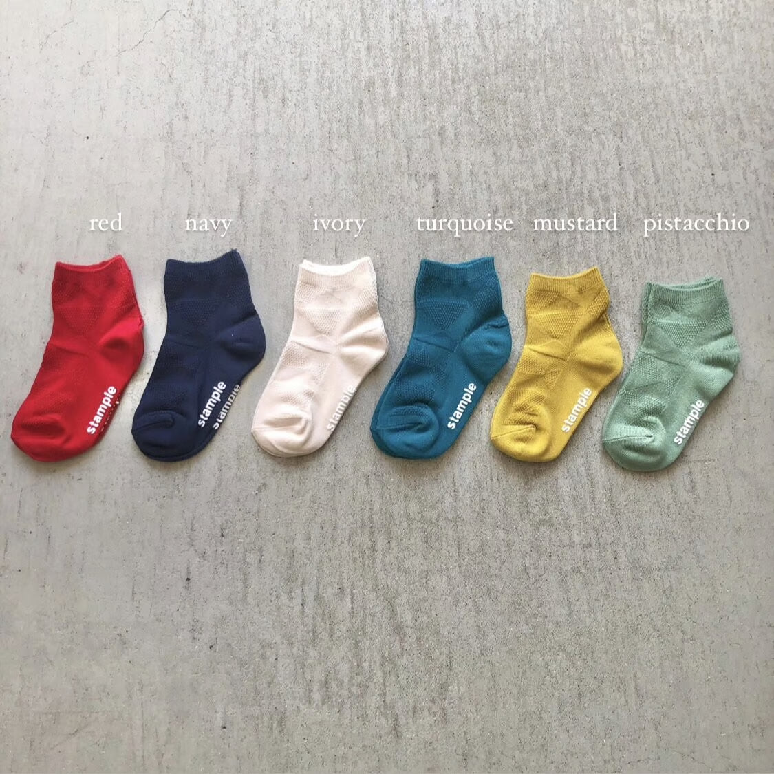 【hamomisi】Seed pattern short socks