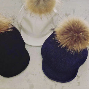 【hamomisi】beret bo taro fur cap(52~59cm)