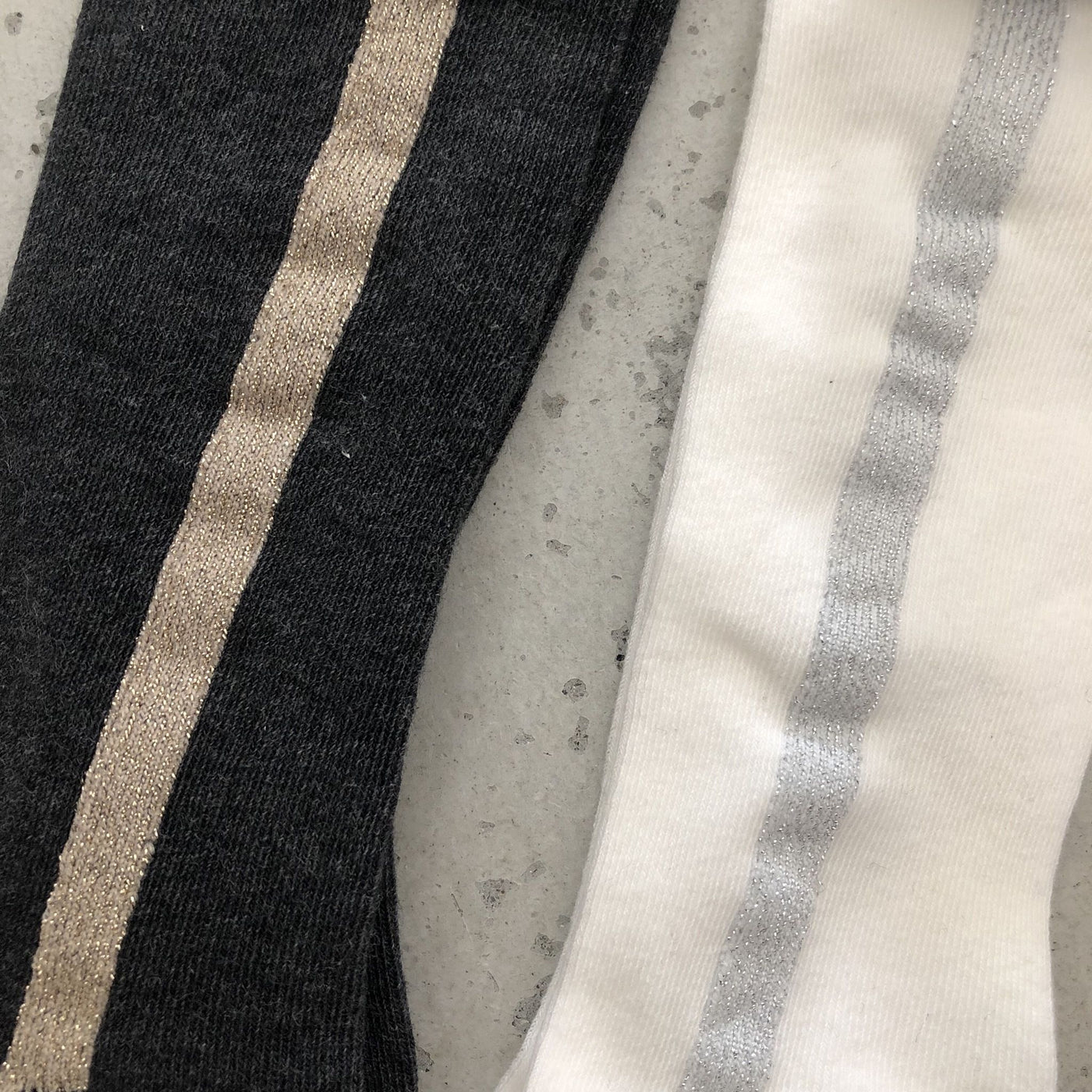 【hamomisi】lame line tights