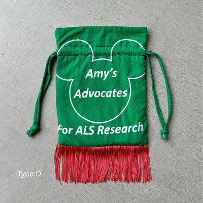 【hamomisi】Remake fringe drawstring bag