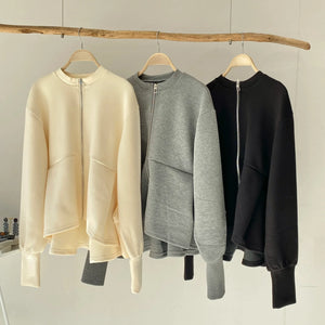 【ハモミシノオトナフク】Back Flare Bonded Jacket