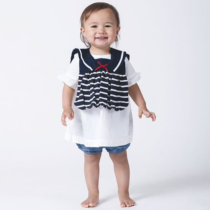 【Niva】セーラーカラーのボーダースタイ／Sailor 287（2色展開）