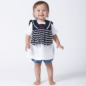 【Niva】セーラーカラーのボーダースタイ／Sailor 287（2色展開）