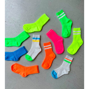 【hamomisi】Neon Line socks