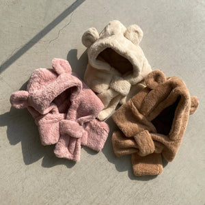【kids】Bear hat with muffler