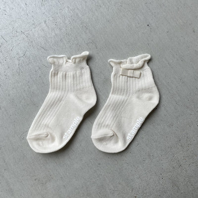 【hamomisi】Grosgrain Ribbon Shot Socks