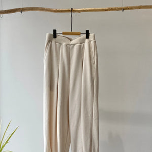 【ハモミシノオトナフク】Fleece Tucked volume pants