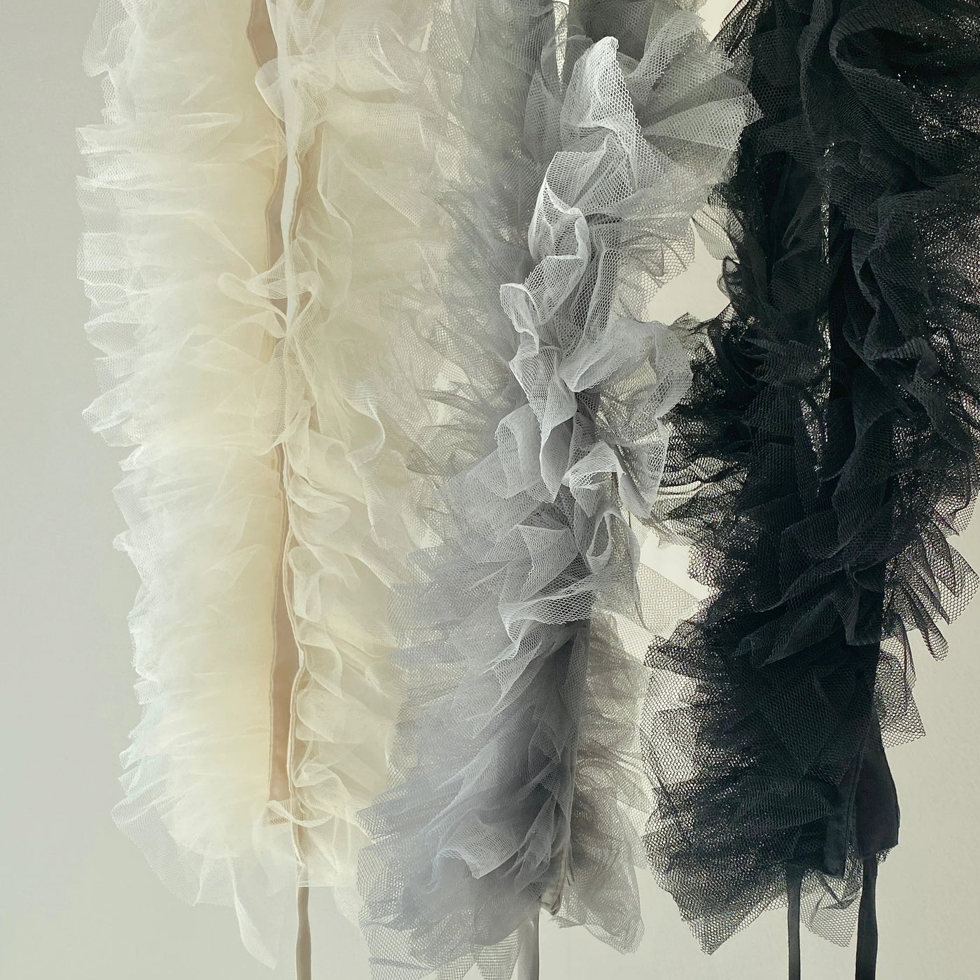 【ハモミシノオトナフク】Tulle shoulder strap