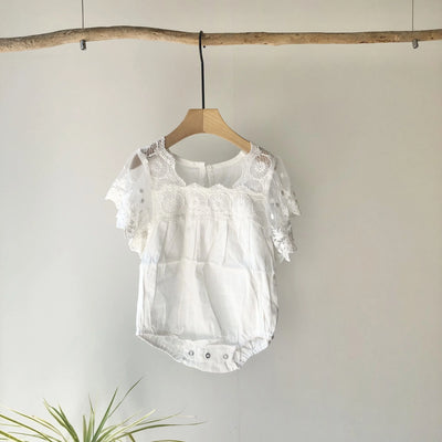 【hamomisi】Lace frill rompers(90cm)
