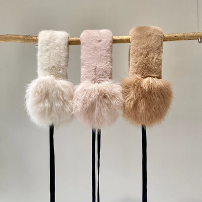 【ハモミシノオトナフク】Fur ear muffler