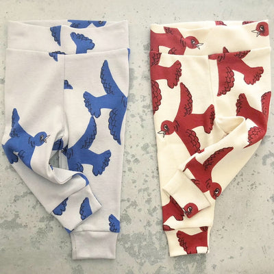 【hamomisi】mini rodini ORGANIC flying birds baby leggings