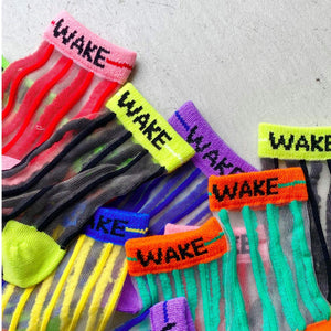 【hamomisi】sheer stripe socks