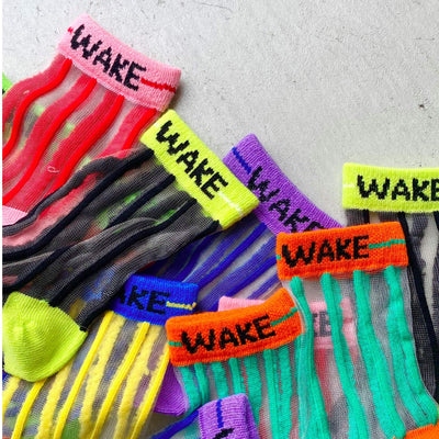 【hamomisi】sheer stripe socks