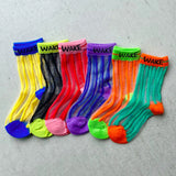 【hamomisi】sheer stripe socks
