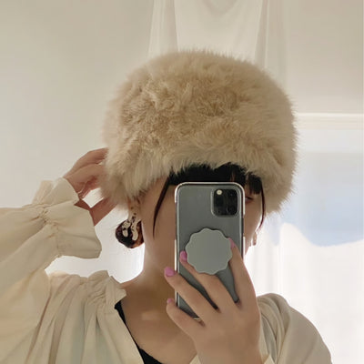 【hamomisi】Fur hat