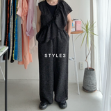 【ハモミシノオトナフク】Summer Tweed Ruffle All-in-One
